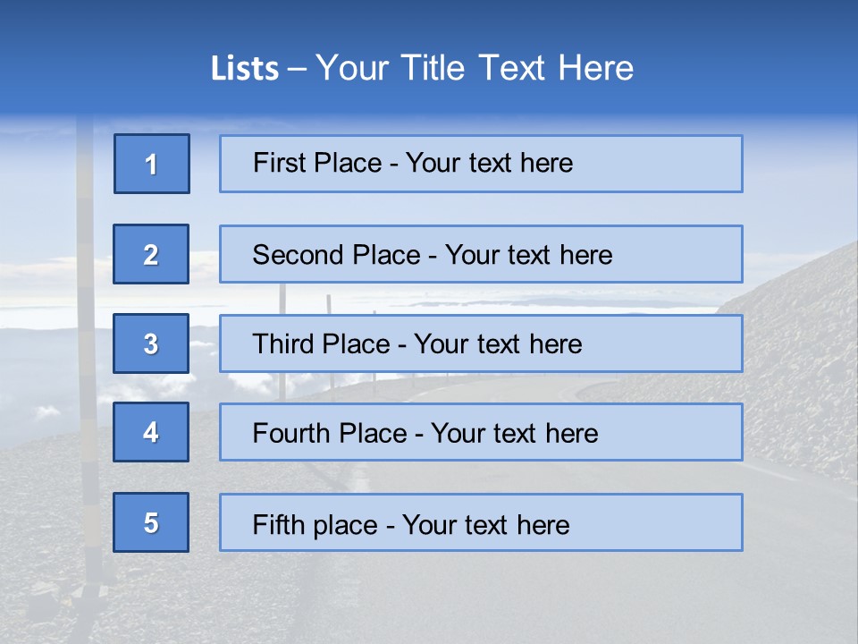 The Summit Of Mount Ventoux, Vaucluse, France PowerPoint Template