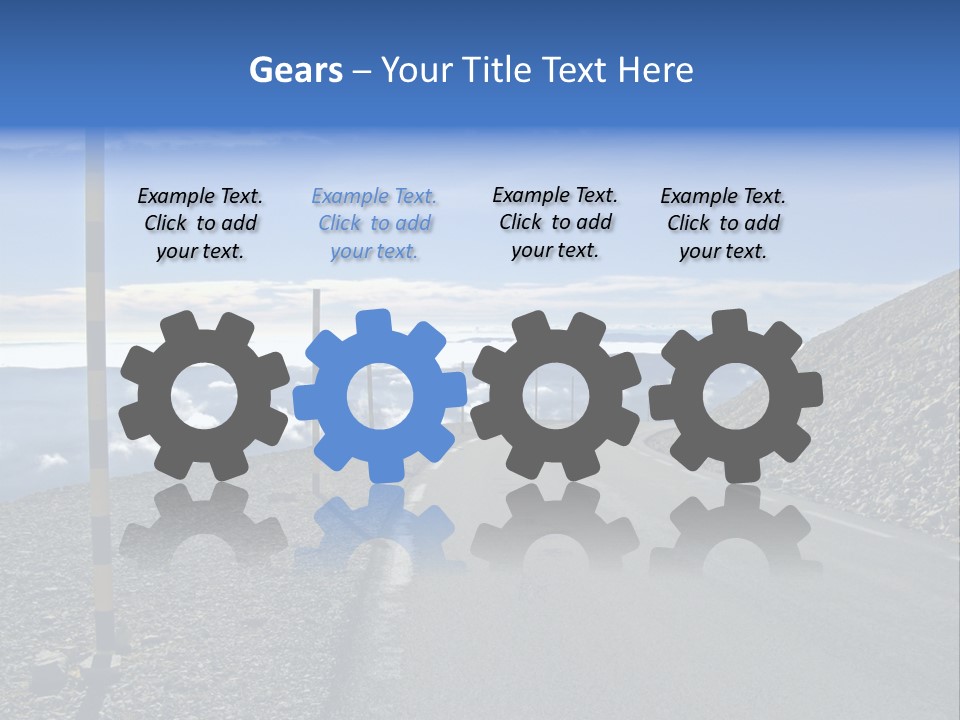 The Summit Of Mount Ventoux, Vaucluse, France PowerPoint Template