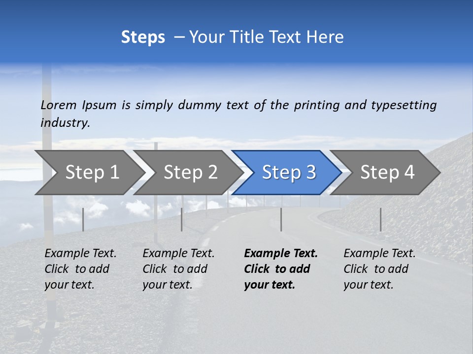 The Summit Of Mount Ventoux, Vaucluse, France PowerPoint Template