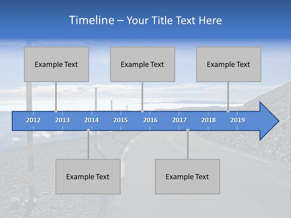 The Summit Of Mount Ventoux, Vaucluse, France PowerPoint Template