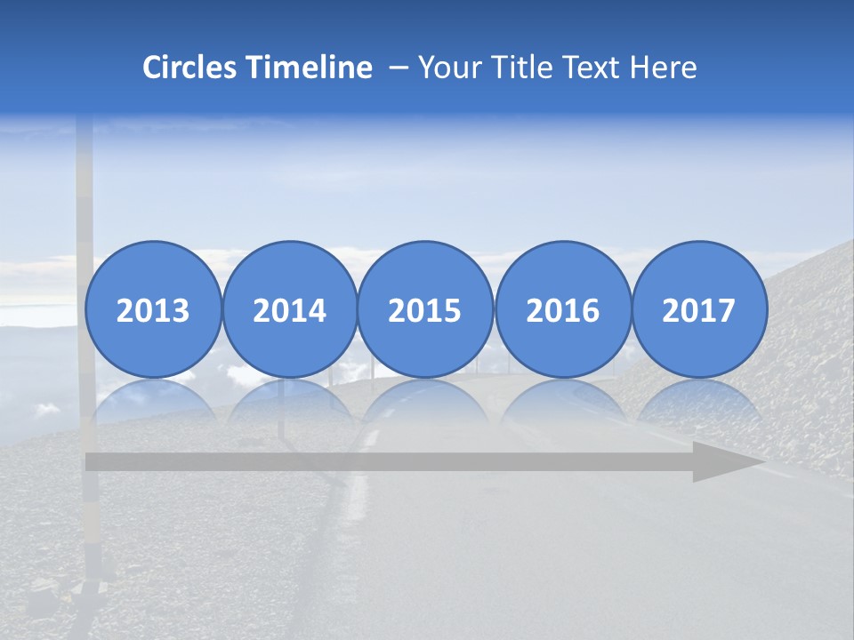 The Summit Of Mount Ventoux, Vaucluse, France PowerPoint Template