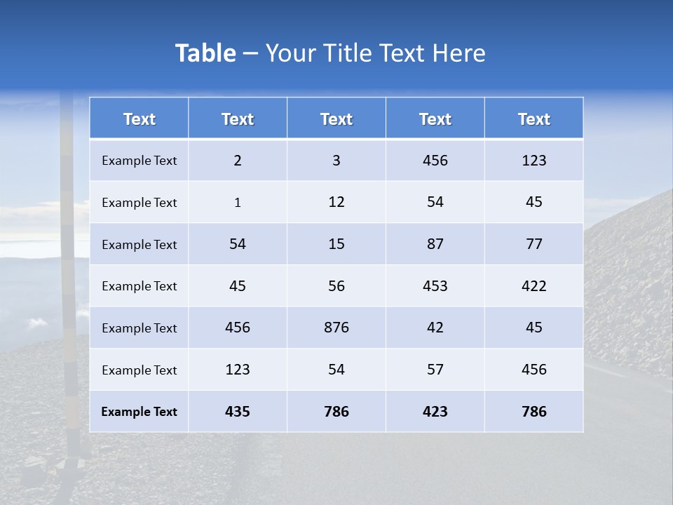 The Summit Of Mount Ventoux, Vaucluse, France PowerPoint Template