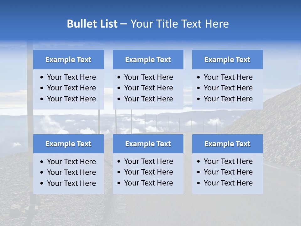 The Summit Of Mount Ventoux, Vaucluse, France PowerPoint Template