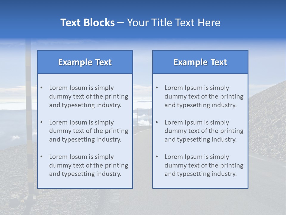 The Summit Of Mount Ventoux, Vaucluse, France PowerPoint Template