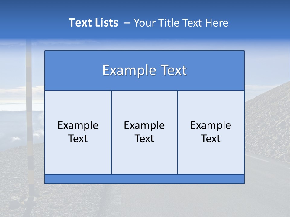 The Summit Of Mount Ventoux, Vaucluse, France PowerPoint Template