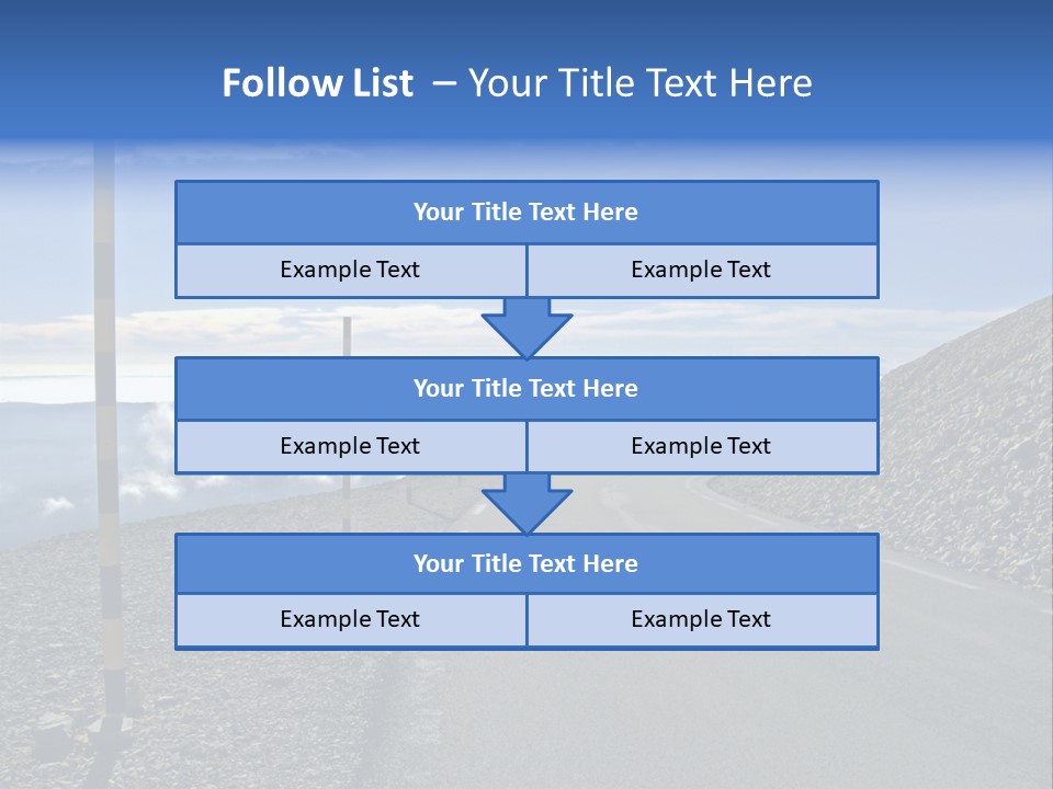 The Summit Of Mount Ventoux, Vaucluse, France PowerPoint Template