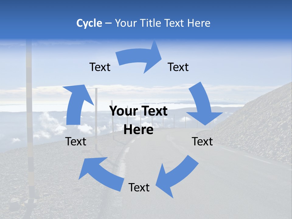 The Summit Of Mount Ventoux, Vaucluse, France PowerPoint Template