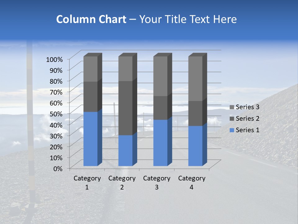 The Summit Of Mount Ventoux, Vaucluse, France PowerPoint Template