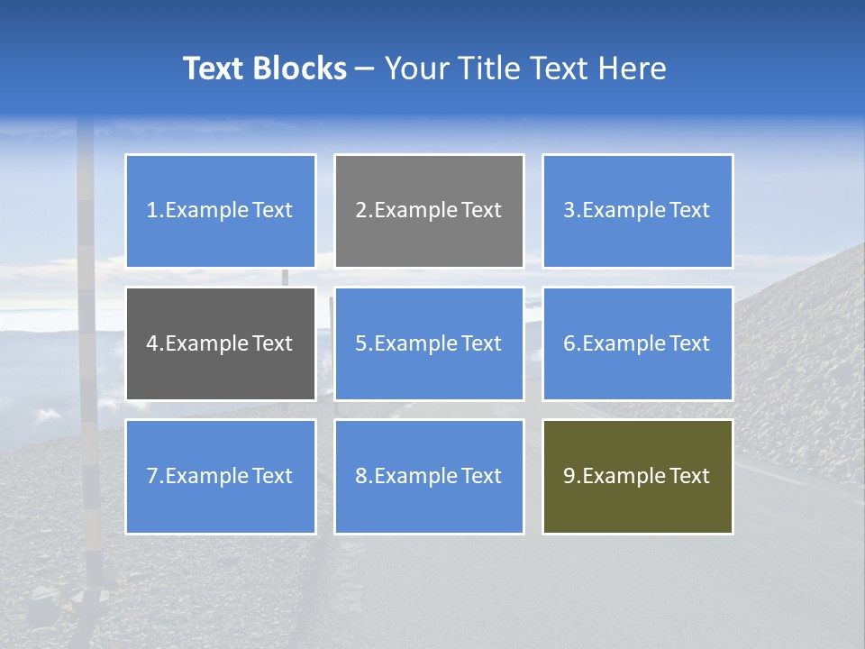 The Summit Of Mount Ventoux, Vaucluse, France PowerPoint Template