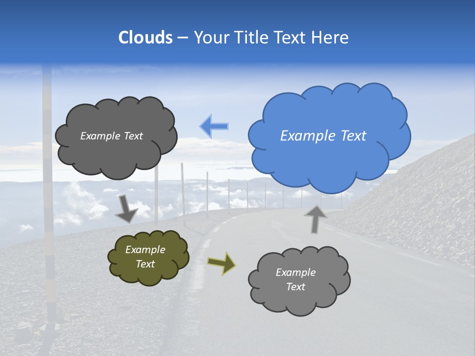 The Summit Of Mount Ventoux, Vaucluse, France PowerPoint Template