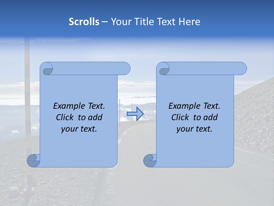 The Summit Of Mount Ventoux, Vaucluse, France PowerPoint Template