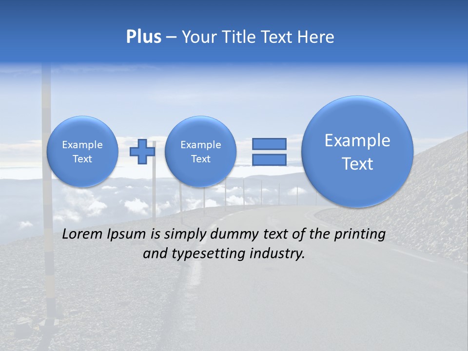 The Summit Of Mount Ventoux, Vaucluse, France PowerPoint Template