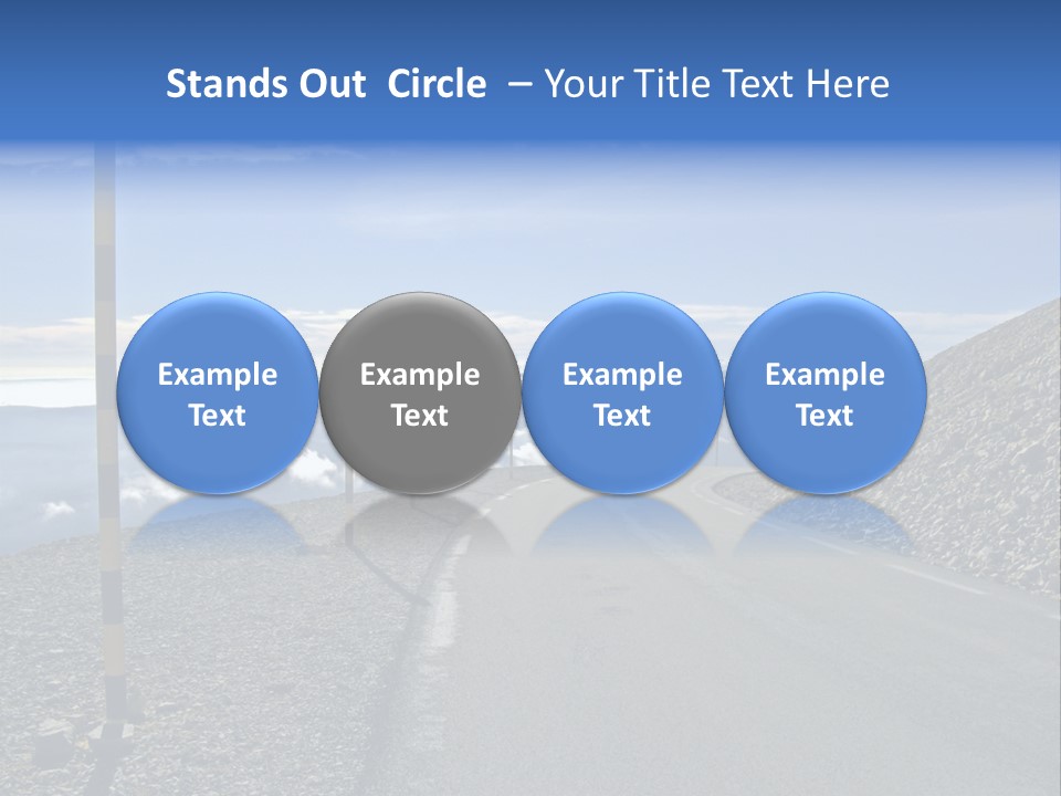 The Summit Of Mount Ventoux, Vaucluse, France PowerPoint Template