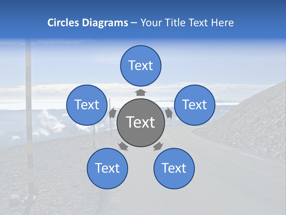 The Summit Of Mount Ventoux, Vaucluse, France PowerPoint Template