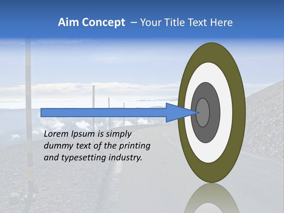 The Summit Of Mount Ventoux, Vaucluse, France PowerPoint Template