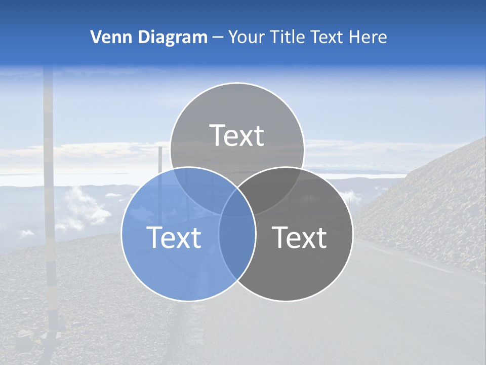 The Summit Of Mount Ventoux, Vaucluse, France PowerPoint Template