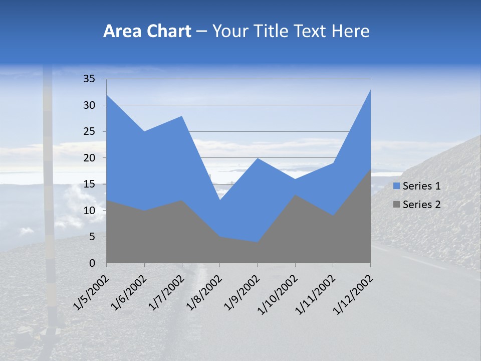 The Summit Of Mount Ventoux, Vaucluse, France PowerPoint Template