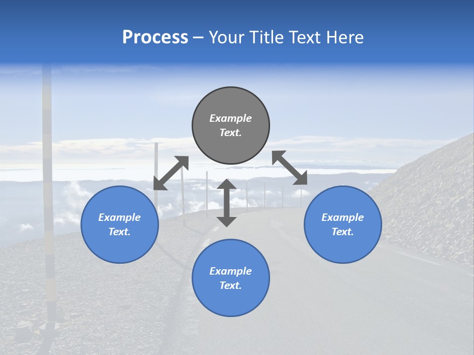 The Summit Of Mount Ventoux, Vaucluse, France PowerPoint Template
