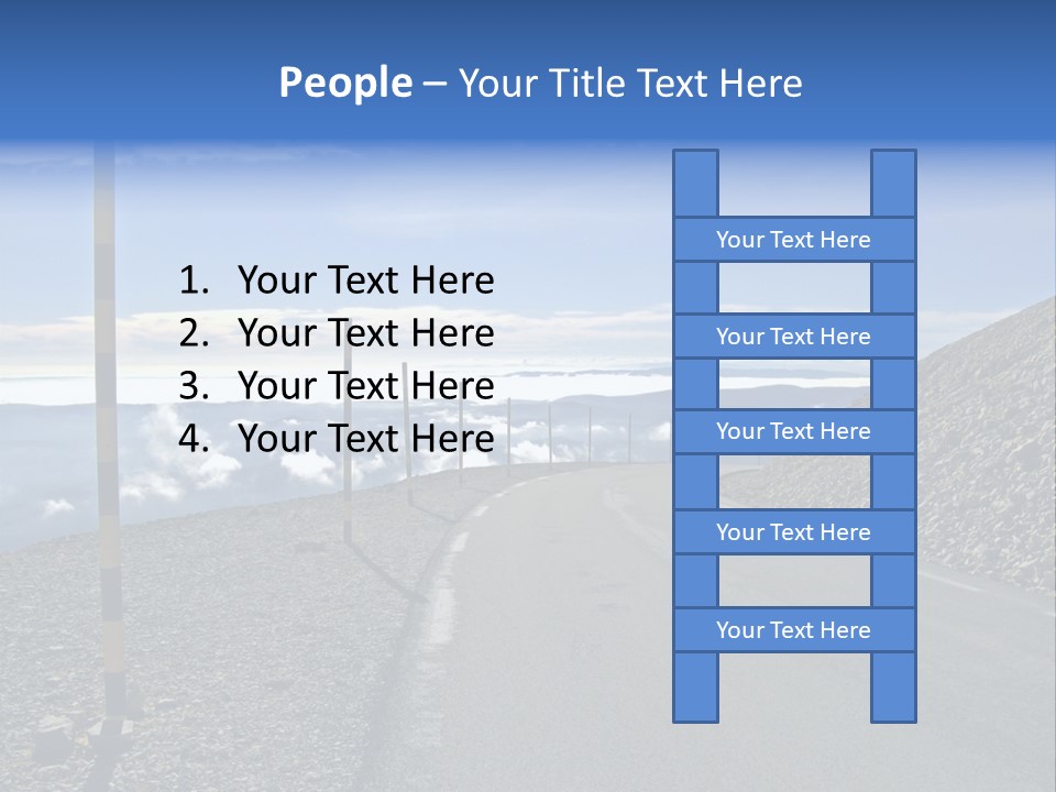 The Summit Of Mount Ventoux, Vaucluse, France PowerPoint Template