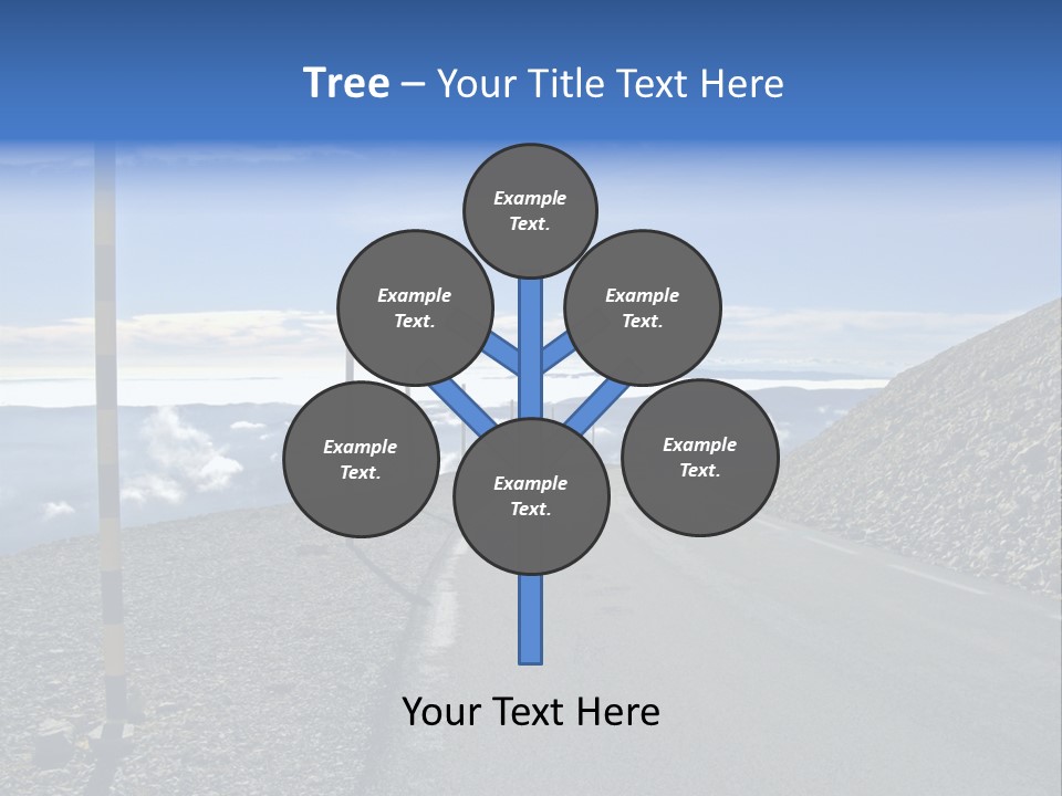 The Summit Of Mount Ventoux, Vaucluse, France PowerPoint Template