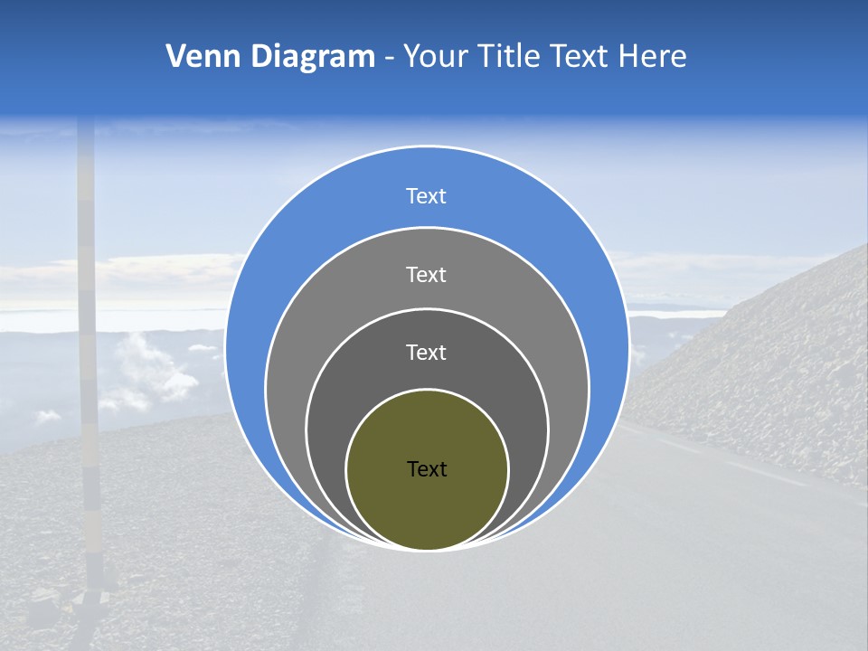 The Summit Of Mount Ventoux, Vaucluse, France PowerPoint Template