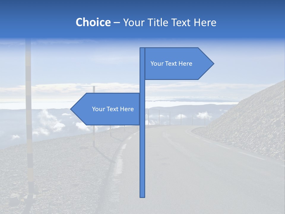 The Summit Of Mount Ventoux, Vaucluse, France PowerPoint Template