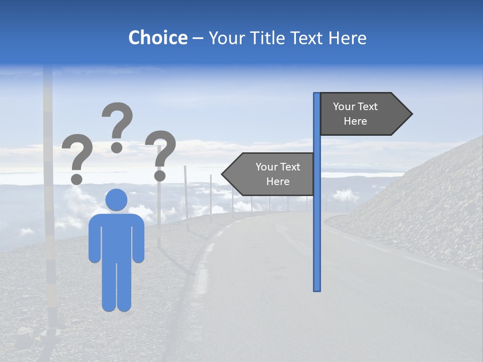 The Summit Of Mount Ventoux, Vaucluse, France PowerPoint Template