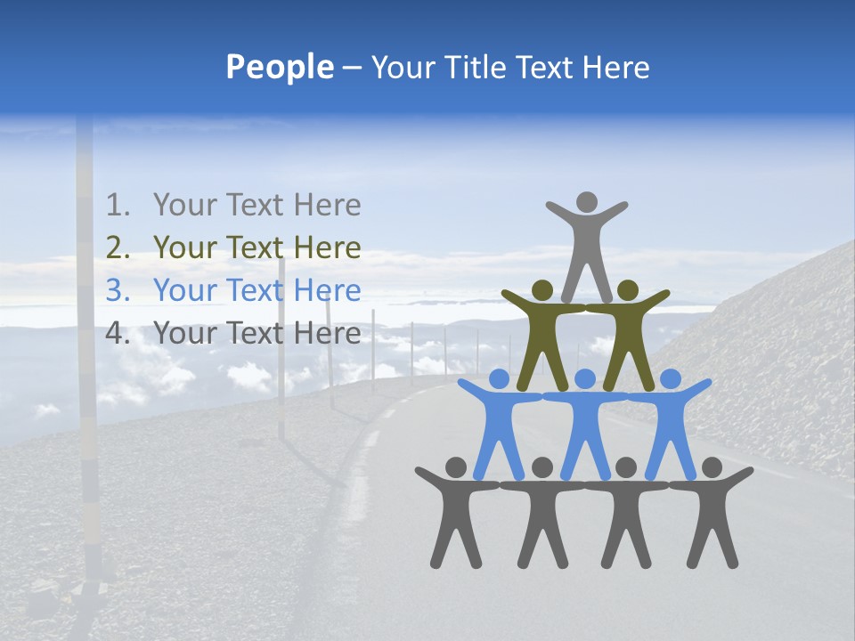 The Summit Of Mount Ventoux, Vaucluse, France PowerPoint Template