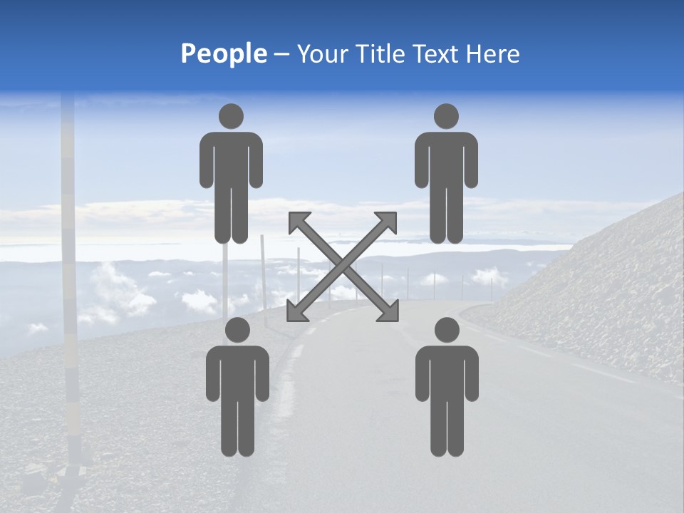 The Summit Of Mount Ventoux, Vaucluse, France PowerPoint Template