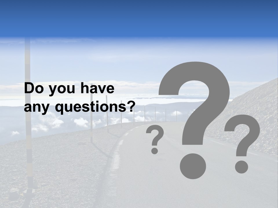 The Summit Of Mount Ventoux, Vaucluse, France PowerPoint Template