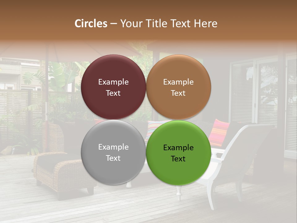 Stylish Outdoor Terrace PowerPoint Template