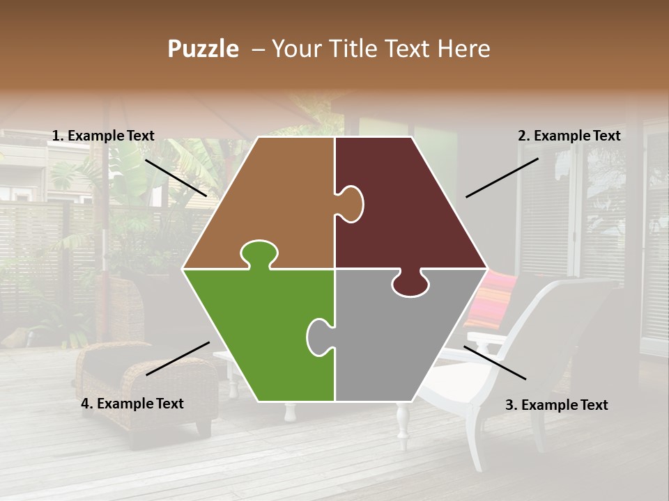 Stylish Outdoor Terrace PowerPoint Template