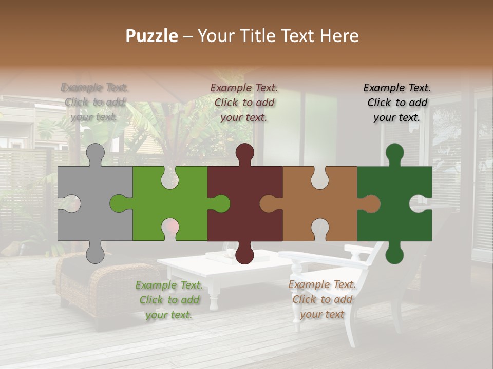 Stylish Outdoor Terrace PowerPoint Template