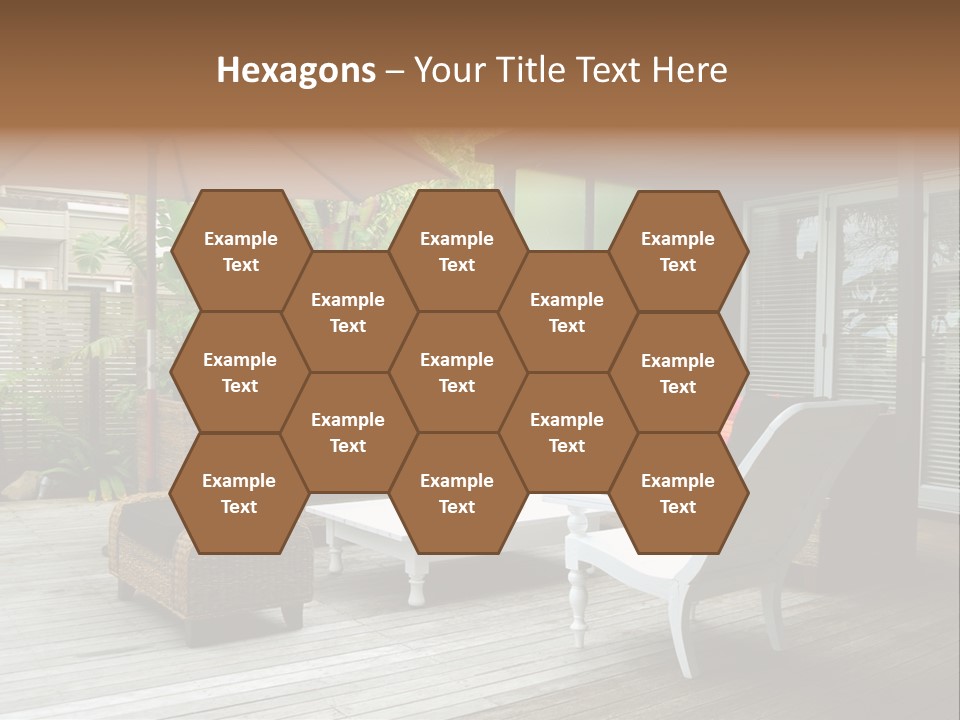 Stylish Outdoor Terrace PowerPoint Template