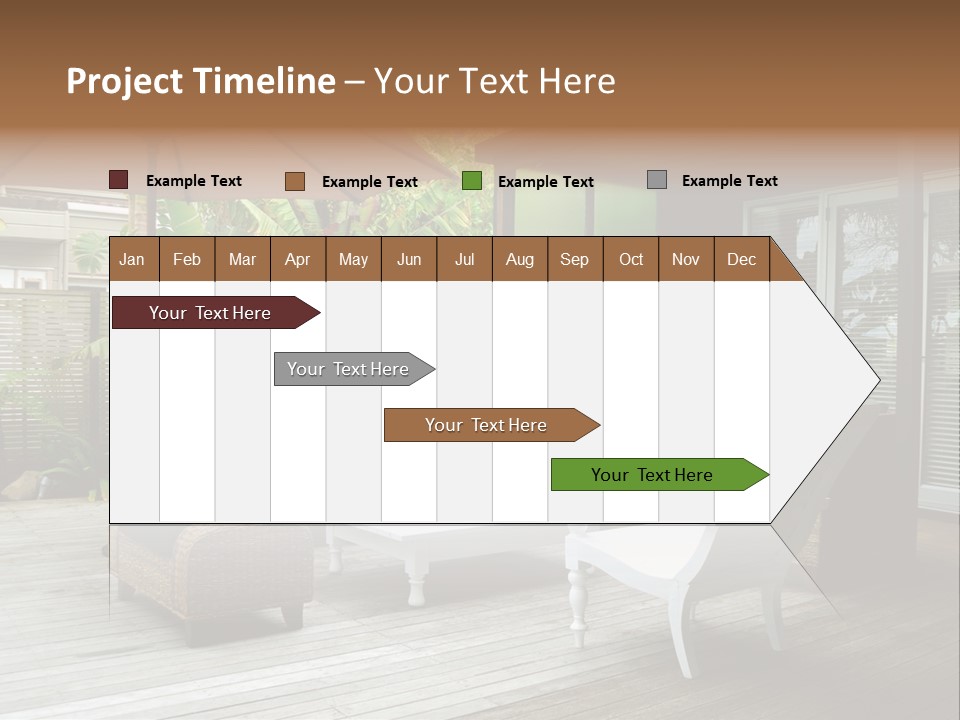 Stylish Outdoor Terrace PowerPoint Template