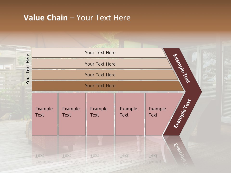 Stylish Outdoor Terrace PowerPoint Template