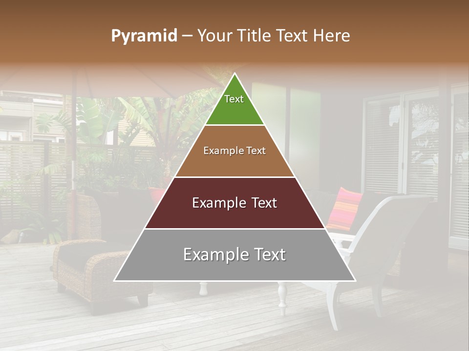 Stylish Outdoor Terrace PowerPoint Template