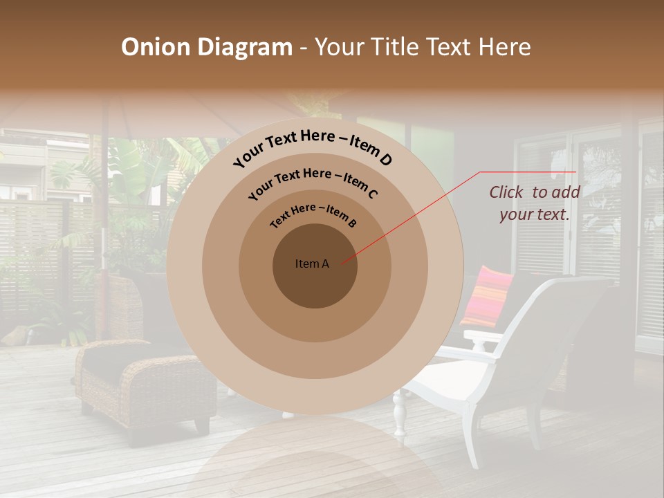 Stylish Outdoor Terrace PowerPoint Template