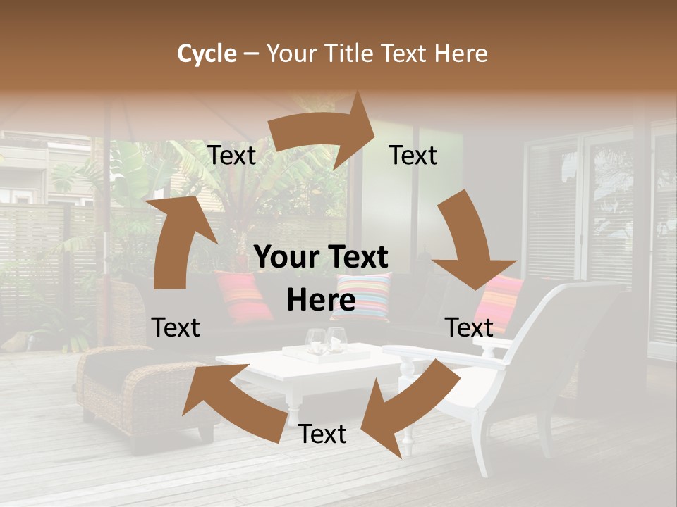 Stylish Outdoor Terrace PowerPoint Template