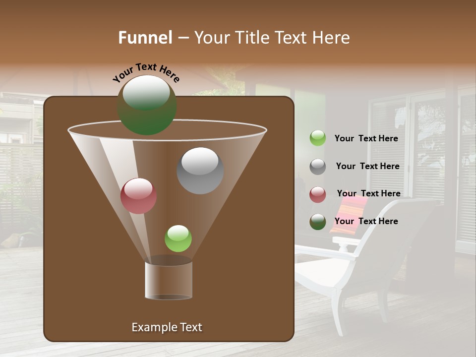 Stylish Outdoor Terrace PowerPoint Template