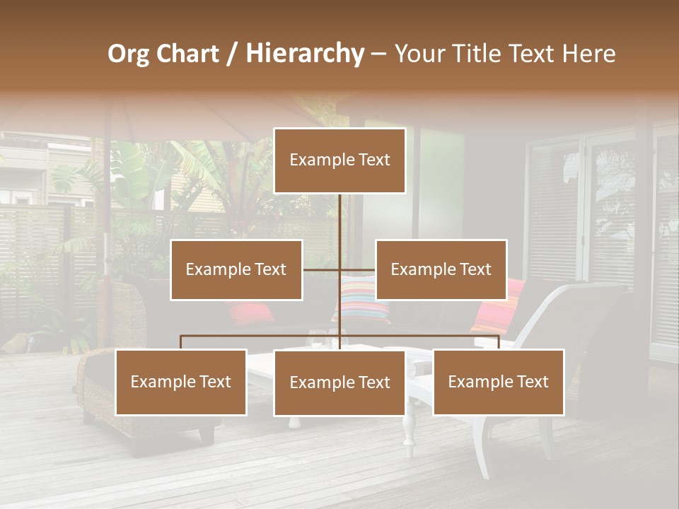 Stylish Outdoor Terrace PowerPoint Template