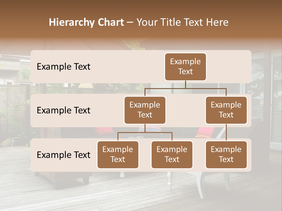 Stylish Outdoor Terrace PowerPoint Template