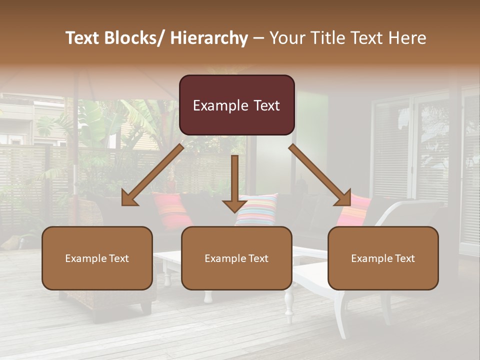 Stylish Outdoor Terrace PowerPoint Template