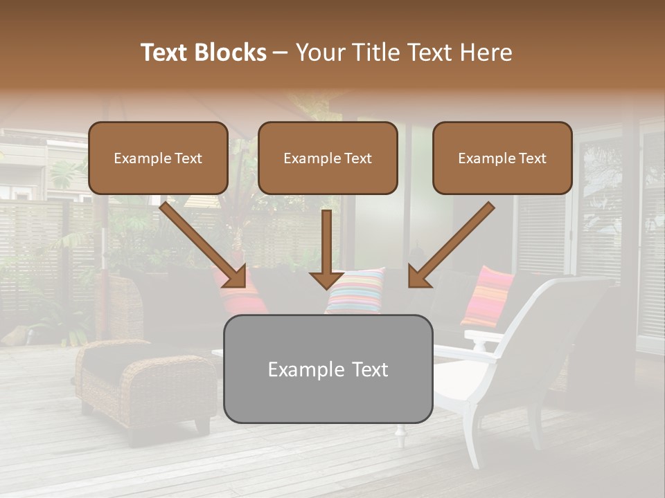 Stylish Outdoor Terrace PowerPoint Template