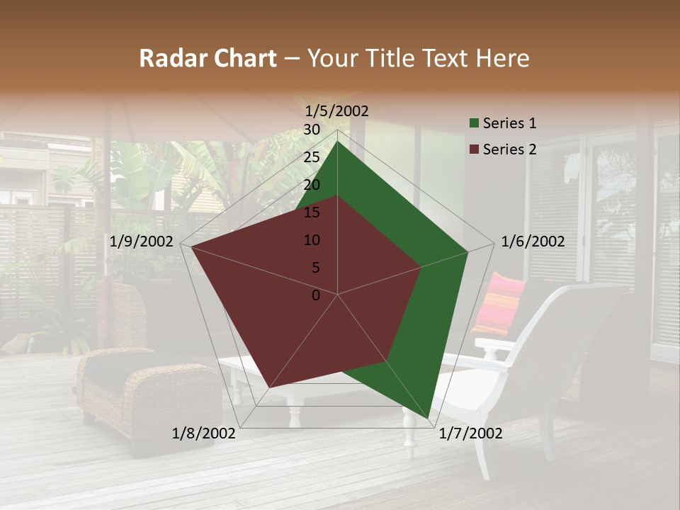 Stylish Outdoor Terrace PowerPoint Template