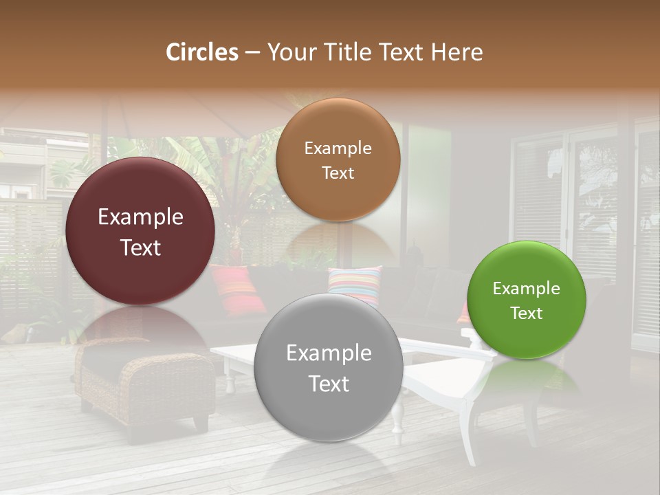 Stylish Outdoor Terrace PowerPoint Template