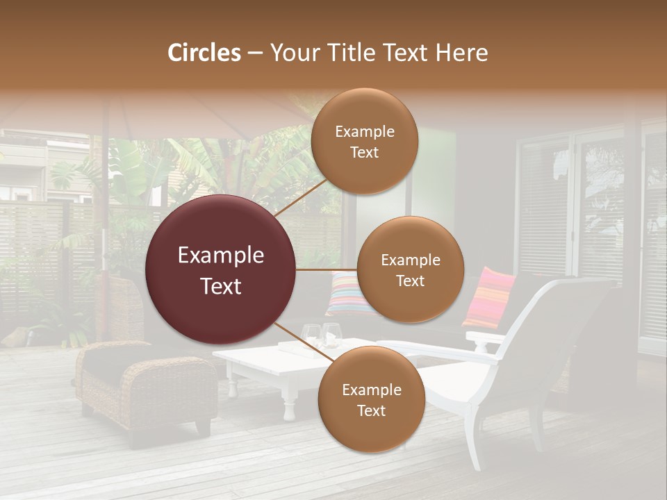 Stylish Outdoor Terrace PowerPoint Template