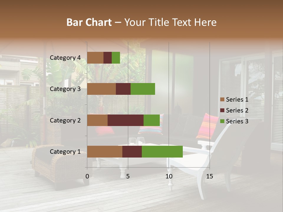Stylish Outdoor Terrace PowerPoint Template