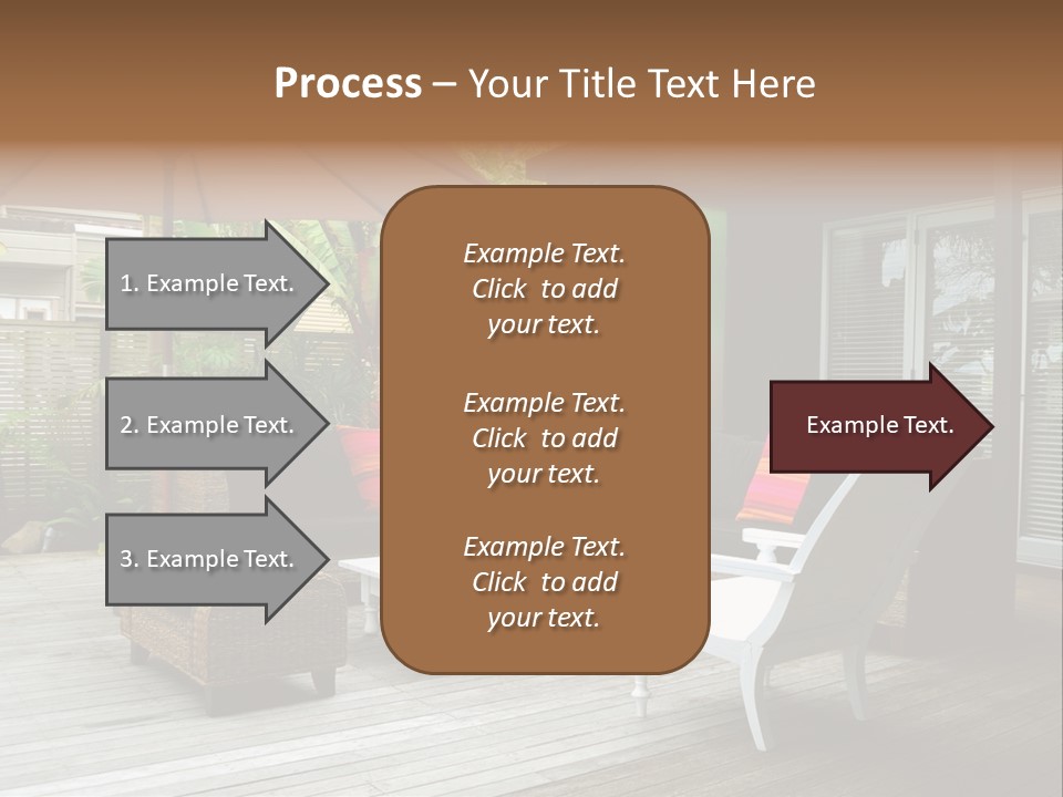Stylish Outdoor Terrace PowerPoint Template