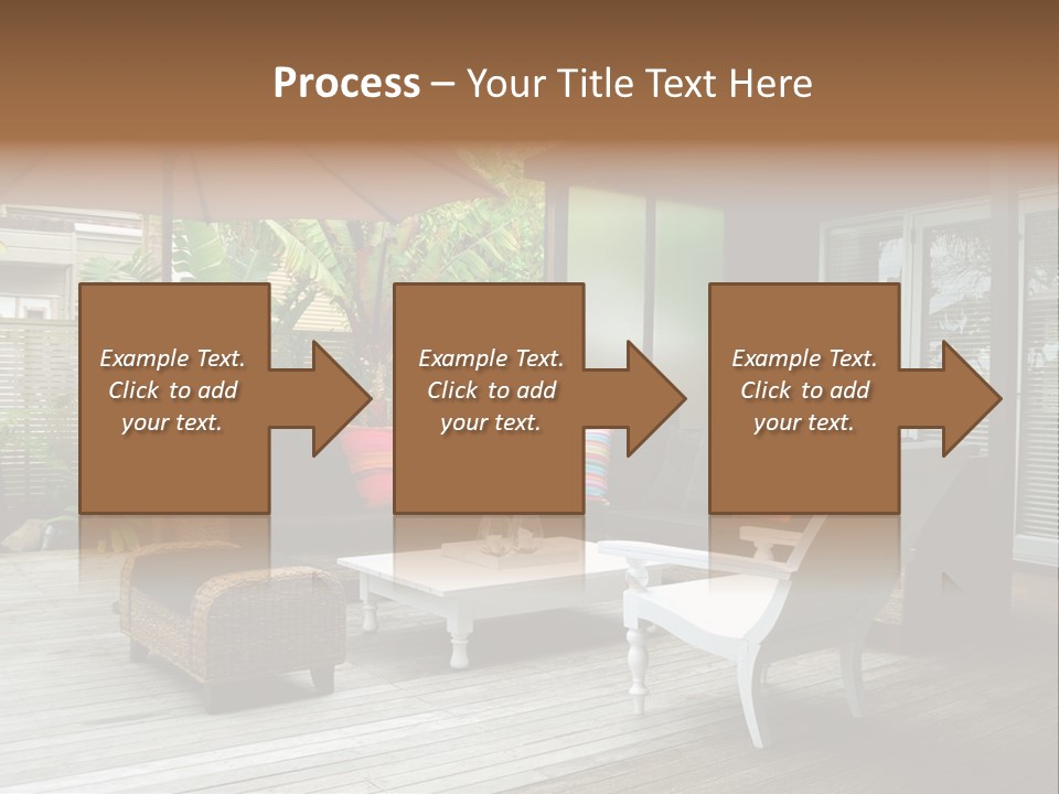 Stylish Outdoor Terrace PowerPoint Template